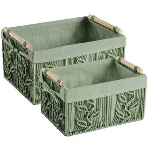 lot 601 image: Storage Baskets for Shelves Organizing Gift Basket Empty Woven Baskets for Closet Boho Decor Basket for Bathroom Living Room Bedroom��Green