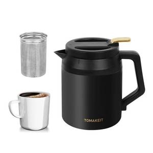 lot 606 image: Pre Owned Thermal Coffee Carafe (Black, 51 Oz)