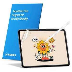 lot 613 image: MOBDIK 2 Pack Paperfeel Screen Protector Compatible with iPad Air 13 M3 2025  M2 2024 & iPad Pro 13 M5 2025  M4 2024, New Version Crafted for Natural Writing, Less Reflection, Easy Installation - Retail $10