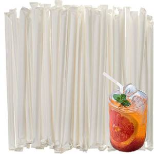 lot 616 image: 300 Pcs Individually Wrapped Straws, Flexible Clear Plastic Straws Disposable, 7.75 Long and 0.23 Diameter, BPA-Free Bendy Drinking Straws for Every Occasion Home Party