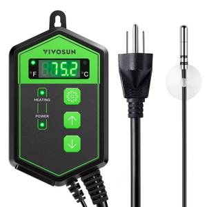 lot 637 image: VIVOSUN Digital Heat Mat Thermostat Controller, 40��108 �F 1000W for Reptiles, Seedlings, Germination, Incubation and Fermentation - Retail $19