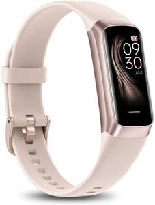 lot 643 image: Fitness Tracker with 247 Heart Rate Blood Oxygen Sleep Monitor,Activity Tracker with 1.1 AMOLED Touch Color Screen, Multiple Sport Modes Step Counter,IP68 Waterproof for Women Men (Rose Pink) - Retail $1,061