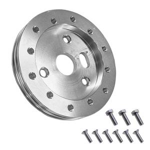 lot 644 image: 0.5 Steering Wheel Hub Adapter Spacer, Grant Steering Wheel Adapter Boss Kit for Conversion 6 Hole to 3 Hole (Sliver, 0.5 inch) - Retail $9