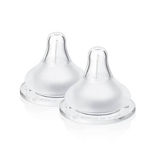 lot 675 image: Grosmimi The Easy Baby Bottle Nipple, 2 Counts (Stage3_58m) - Retail $9