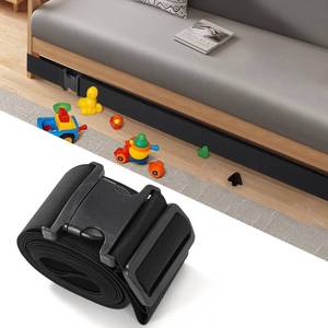 lot 699 image: Uross Under Couch Blocker Toy 16.4FT- Under Furniture for Pets, Guards for Under Sofa Fridge Underneath Bottom Blocker Couch Stoppers to Prevent Toys,Black - Retail $26