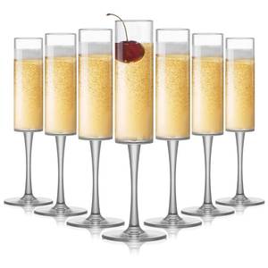 lot 700 image: Lueumxc 16 Pack Acrylic Champagne Flutes, 5.5 Oz Unbreakable Goblet Glasses Reusable Champagne Toasting Cups - Modern & Elegant for Wedding Party Anniversary Christmas Birthday - Retail $32