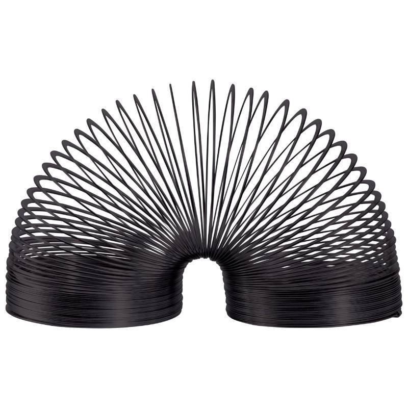 lot 39378 image: Collectors Slinky The Original Walking Spring Toy, Black Metal Slinky, Party Favors, Fidget Toys, Kids Toys for Ages 5 Up by Just Play