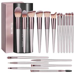 lot 24154 image: BS-MALL Makeup Brush Set 17 Pcs Premium Synthetic Foundation Powder Concealers Eye shadows Blush Makeup Brushes with black case