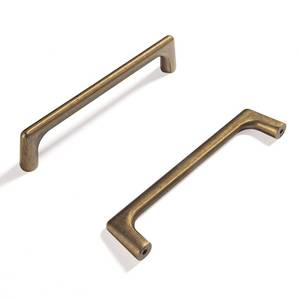 lot 24173 image: Goo-Ki Antique Brass Cabinet Pulls with 5(128mm) Hole Centers, Retro Style Zinc Alloy Cabinet Handles for Dresser,Wardrobe,Cupboard- 6 Pack