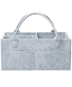 lot 24175 image: Mr. Pen- Baby Diaper Caddy Organizer, Grey, Large, Diaper Organizer, Car Diaper Caddy
