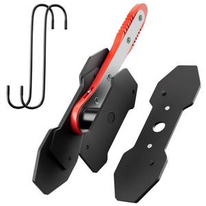 lot 24176 image: MAYESAR Brake Caliper Compression Tool, Caliper Piston Compressor Tool With Additional 2 pcs Large Steel Plate and 2 Hooks, 360°Adjustable Brake Caliper Tool for Single Twin Quad Piston Calipers (Red) (Only One Hook)