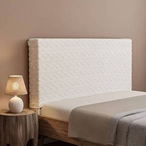 lot 24187 image: Gilprop Bed Headboard Cover Stretch Jacquard Bed Head Board Slipcover Dustproof Protector Velvet Cover for Bedroom Decor(White Queen 59-67)