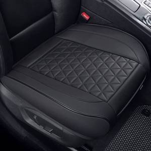 lot 24189 image: Black Panther Luxury Faux Leather Car Seat Cover Front Bottom Seat Cushion Cover, Anti-Slip and Wrap Around The Bottom, Fits 95% of Vehicles - 1 Piece,Black
