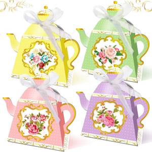 lot 29623 image: LaVenty 11 PCS Floral Tea Party Favor Bags Lets Partea Party Supplies Lets Partea Party Favor Boxes