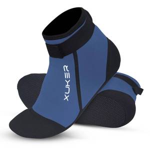 lot 29632 image: XUKER Neoprene Socks, 3mm Beach Volleyball Sand Soccer Water Wetsuit Socks for Diving Snorkeling Kayaking Paddling 2XL