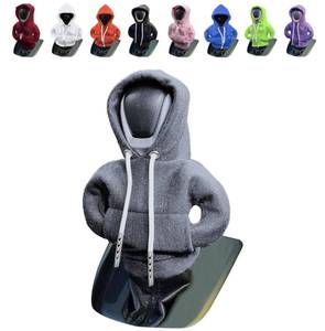 lot 29642 image: vvag Gear Shift Hoodie,Universal Shift Knob Hoodie, 4.7 Inch Car Shifter Stick Protector Decoration, Funny Hoodie Car Gear Shift Cover, Auto Interior Accessories Shifter Hoodie (Grey)