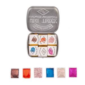 lot 29654 image: CSY Art Gallery Watercolor Paint Sets For Artist And Adults -Metallic Glitter travel Water Coloring Paint With Storage Box,Perfect for Painting, Art Supplies(Rainbow)