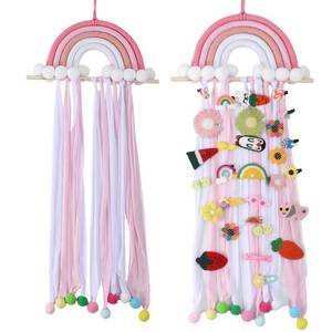 lot 29671 image: YOcity Rainbow Hair Bow Organizer Hair Clips Storage Bow Holder for Girls Hair Bows-Baby Hair Accessories Organizer Display Wall Hanging for Nursery Room Decors