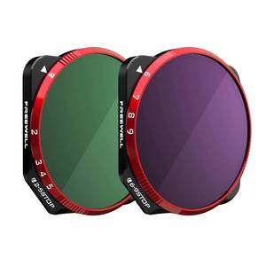 lot 29681 image: Freewell Variable ND 2-5 Stop, 6-9 Stop 2 Pack VND Filters Camera Lens Filters Compatible with Mavic 3