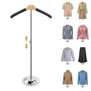 lot 48427 image: Fumingpal 20-35 Inch Height Adjustable Shirt Display Stand, T Shirt Display Stand for Vendors, Shirts Rack for Clothing Dress Garment Coat Retail (Black, 1 Pcs)