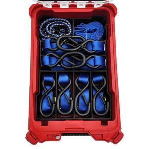 lot 48439 image: Ratchet Strap Organizer for 1 Inch Rachet, softloops, and Bungee Cords to fit in The Milwaukee Packout Compact Organizer