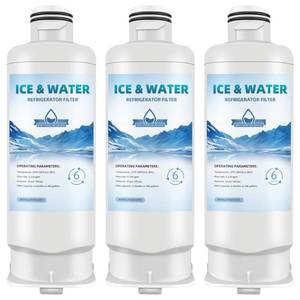 lot 48444 image: HAF-QINEXP Replacement for Samsung Bespoke Water Filter, HAF-QIN, rf32cg5400sr, rs27t5200sr, rf32cg5100sr, rf29bb8600qlaa, rf23bb8600qlaa, rf25c5551sr, rf28t5001sr, 3-Pack