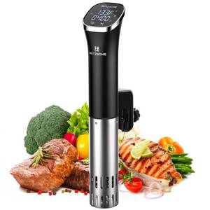 lot 48465 image: BLITZHOME Sous Vide Cooker, Compact Sous Vide Machine 1000W with Recipes, Accurate Temperature & Timer, Ultra Quiet Stainless Portable Precision Immersion Circulator