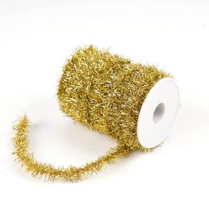 lot 51505 image: WBCBEC 66ft Metallic Holiday Tinsel Twist Glitter Garland Decoration for Christmas Tree, Wedding & Birthday Parties (Gold)