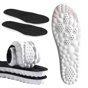 lot 51508 image: DWTWLE 4D Cloud Insoles for Men and Women Memory Foam Cloud Insoles Super Soft Anti-Fatigue, Shock Absorption, Relieve Foot Pain, (Black, Men US 7-11)
