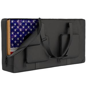 lot 63934 image: MUCITAGF Cornhole Carrying Case Fits 4 x 2 Regulation Size Board, Heavy-Duty 600D Cornhole Boards Bag with Protective Padded Foam and Extra Pockets for Cornhole Outdoor Games