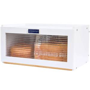 lot 63939 image: ETMI White Bamboo Bread Box for Kitchen Countertop - Mothers Day Gifts for Mom,Kitchen Essentials Bread Storage for Homemade Bread Pantry Organizers and Storage Bread Holder