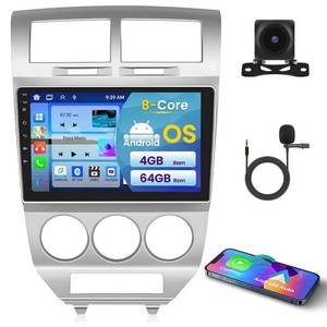 lot 63944 image: Inefala 8 Core 464G Android 15 Car Stereo for Dodge Caliber 2006-2012 with Wireless Carplay Android Auto, 10 Inch HD Touchscreen with GPS WiFi Bluetooth5.0 FMRDS Radio EQ DSP 59UI SWC