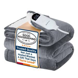 lot 63949 image: Bedsure Electric Blanket Full Size - Soft Flannel Heated Blanket Full, GentleSoft Fast Heating with 10 Time Settings & 6 Heat Settings, Warm Gift for Grandma (72x84 inches, Grey)