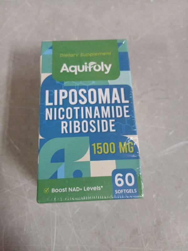 lot 52376 image: Aquifolly Liposomal Nicotinamide Riboside 1500mg. EXP 12172023
