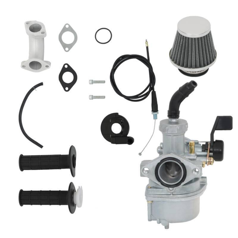 lot 23514 image: Carburetor Carb Replacement for Honda CRF70F 2004-2012 XR70R 1998-2003 with Air Filter Intake Throttle Cable