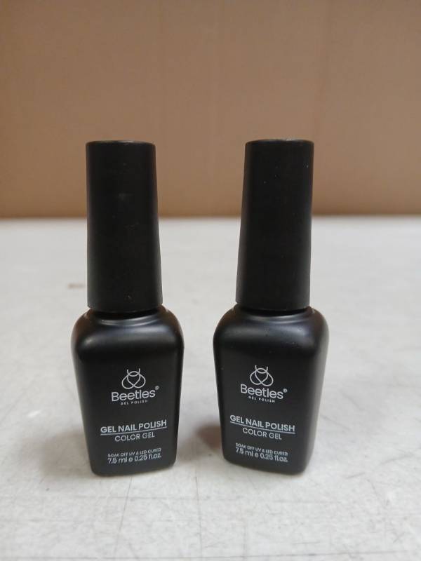 lot 27362 image: Beetles Gel Nail Polish 2pk Neon Green and Yellow