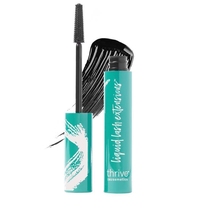 lot 27668 image: Thrive Causemetics Liquid Lash Extensions Mascara, Tubing Thrive Mascara Lengthening, Volumizing & Curling, Smudge Proof, Washable, No Clumping or Flaking, Vegan & Cruelty Free, Brynn (Rich Black)
