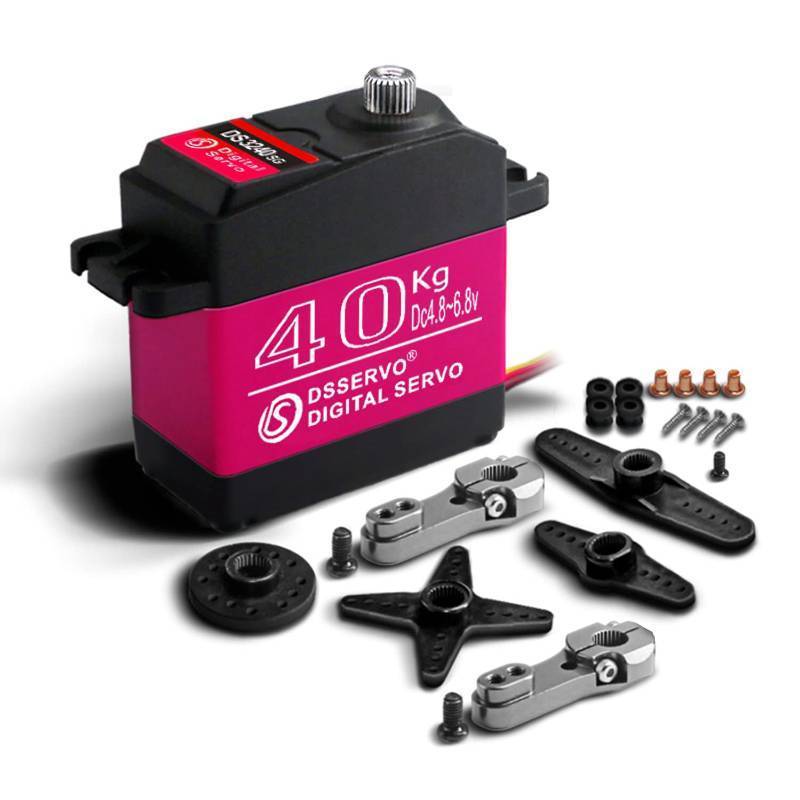 lot 37480 image: Teering Servo High Torque RC Steering Servo Motor Waterproof for 18, 110, 112 Scale Cars and DIY Projects (270 Degree) 40KG