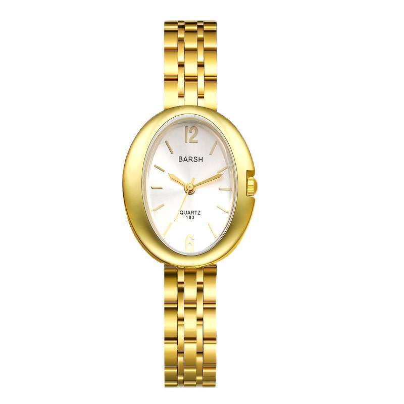 lot 27969 image: Avaner Womens Bracelet Wrist Watches Ladies Vintage Gold Silver Stainless Steel Band Retro Oval Analog Quartz Watch