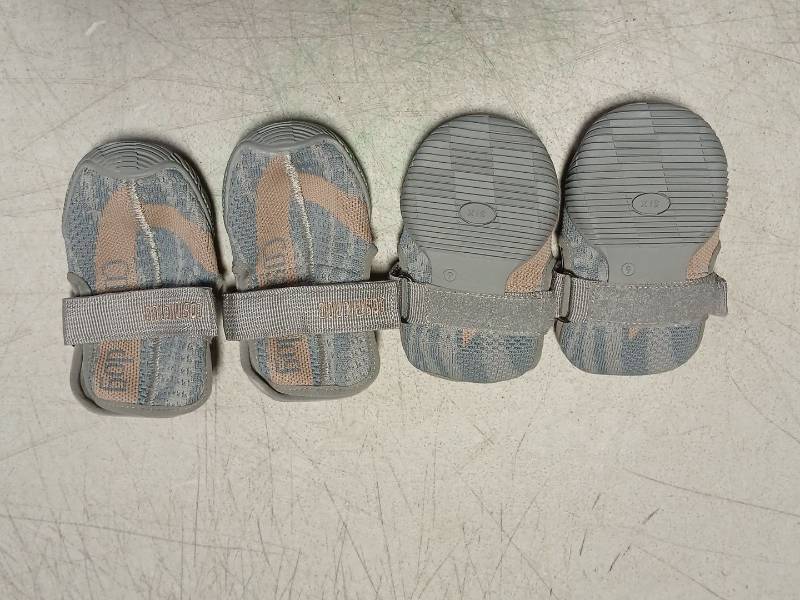 lot 36611 image: CosmoDog Boots - Gray And Peach Size 6