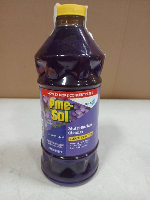 lot 63738 image: Pine-Sol Lavender Clean Multi-Surface Cleaner 40oz