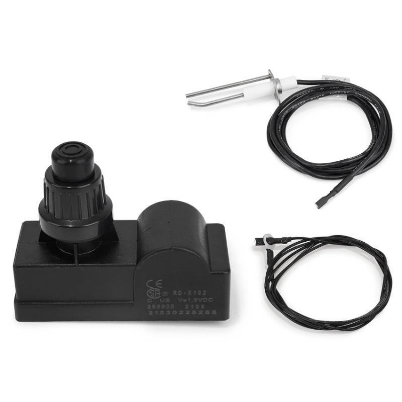 lot 61600 image: Stanbroil Fire Pit Push Button Ignition Kit with 2 Outlet and Ground Wire for Fire Pit Gas Burner System, AAA Battery - Retail $18
