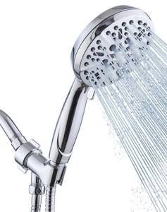 lot 43911 image: Shower Head with Handheld High Pressure-Full Body Coverage Powerful Rain Showerhead Extra 60 Long Hose and Adjustable Brass Joint Holder- The Perfect Detachable Heads for Bathroom Upgrade - Retail $18