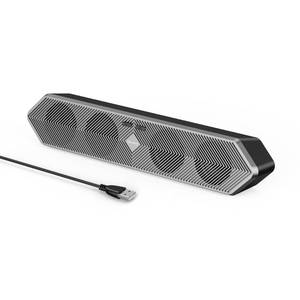 lot 43915 image: Computer Speakers for Desktop Pc, Wired USB Powered Bluetooth PC Speakers with Stereo Clear Sound, Gaming Speakers Sound Bar for Computer Desktop PC Laptop Monitor, Bluetooth & USB Input Black - Retail $10