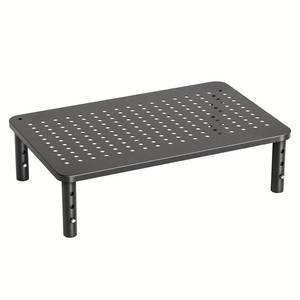 lot 43941 image: Monitor Stand, Monitor Stand Riser 3 Height Adjustable, Monitor Riser with Airflow Vents, Laptop Stand for Desk, Laptop Riser, Desk Organizer for Monitor, 15.6 Laptop, PC, Printer - Retail $15