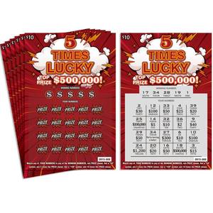 lot 43965 image: Pregnancy Announcement Scratch Off Card, Surprise Pregnancy Reveal to Parents, Baby Announcement Ideas Fake Lottery Tickets, Pregnancy Announcement for Grandparents Future Dad or Friends - Retail $5