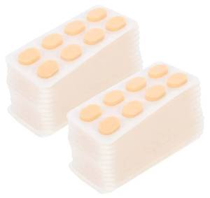 lot 43968 image: 50 pairs Skin-Friendly Adhesive Slip Nose Pads for Glasses Comfortable Eyeglass Cushions for Sunglasses and Eyewear Replacement Nose Pads for Enhanced Fit