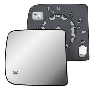 lot 43978 image: Replacement Passenger Right Side Door Towing Mirror Main Big Glass Flat Heated with Back Plate for RAM 1500 2500 3500 from 2010 to 2024 - Retail $21