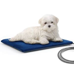 lot 44006 image: Cat Heating Pad Outdoor Indoor, IPX7 Waterproof Dog Heating Pad with Self-Inflating for Extra Thickness, Chew-Resistant Stainless Steel Cord, Electric Heated Cat Bed for Outside Feral House