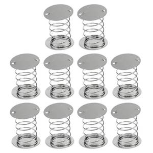 lot 44020 image: Metal Spring Base Silver Spiral Wobbles Spring Craft Shaking Spring Double Sided,1.73�1.42,10-Pack - Retail $10